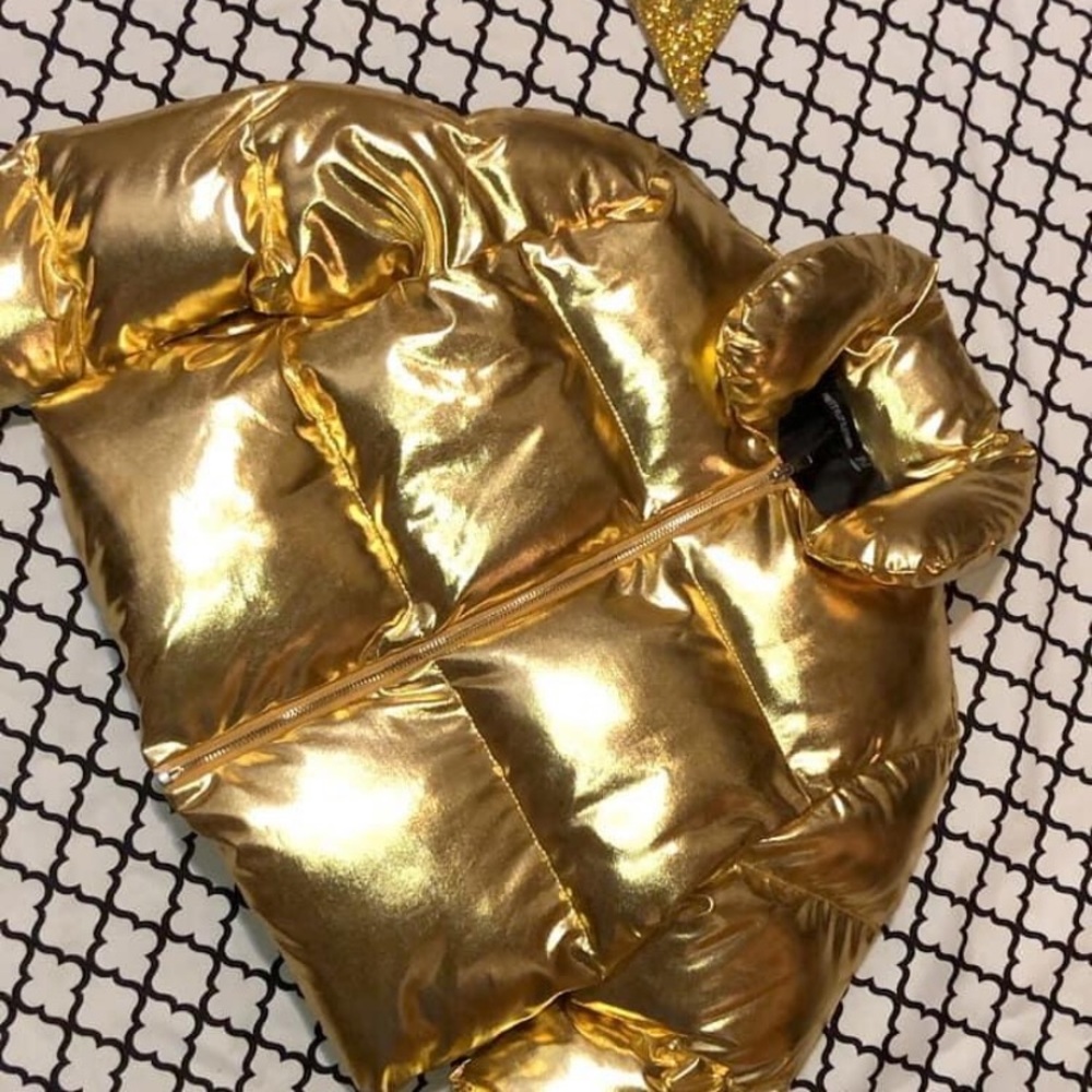Gold Bubble Coat